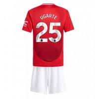 Camisa de time de futebol Manchester United Manuel Ugarte #25 Replicas 1º Equipamento Infantil 2024-25 Manga Curta (+ Calças curtas)